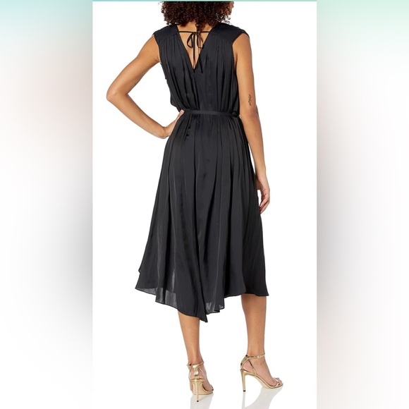 NWT Ramy Brook Flowy Kaisley Black Dress Belted Small - Picture 1 of 4